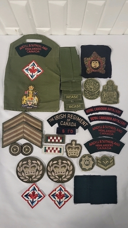 Vintage Lot of Patches - Mostly Canadian Military