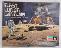Vintage Monogram FIRST LUNAR LANDING Model Kit . Open Box , Started