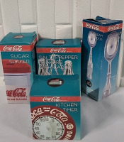 4 NOS Coca-Cola Diner Collection Items