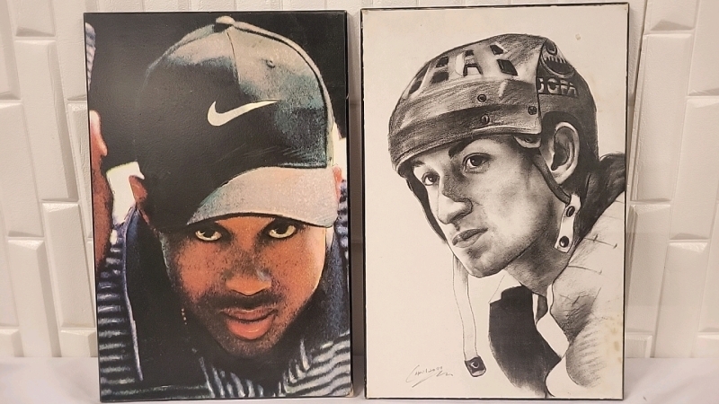 Wayne Gretzky & Tiger Woods Plak-It Photographs