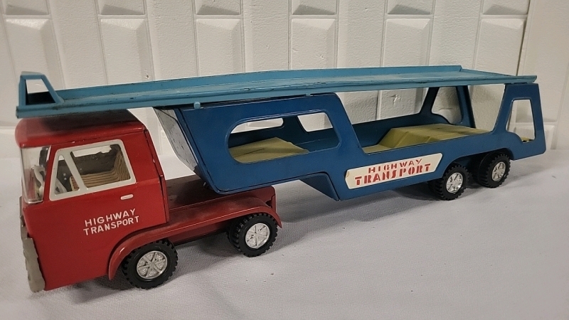 Vintage Highway Transport Tin Truck