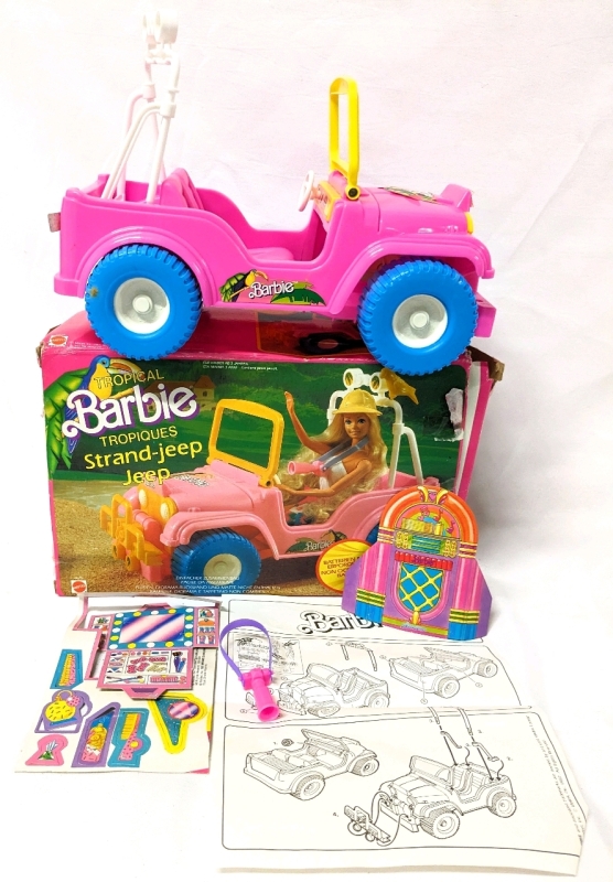 Vintage Tropical BARBIE Jeep 4x4 with Original Box