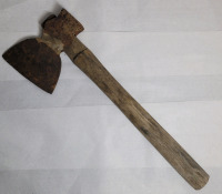Vintage Metal Axe Hatchet with Wood Handle . Axe Head Does Have Rust , 17" long