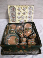 2 Vintage Children's Toy Tea Sets - Made in Japan