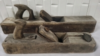 2 Vintage Wood Planers - 22" & 16" Long
