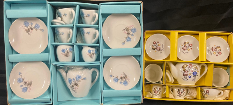 2 Toy China Tea Sets