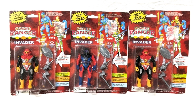 Vintage Sealed SONIC RANGER Invader Action Figures
