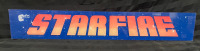 Vintage EXIDY STARFIRE sign 31.5 inch by 5 inch