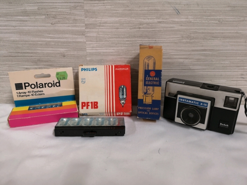 Camera Bulbs, Flashes + Kodak Camera