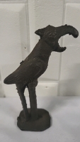 Vintage Cast Iron Bird Figure / Paperweight - 5" Tall