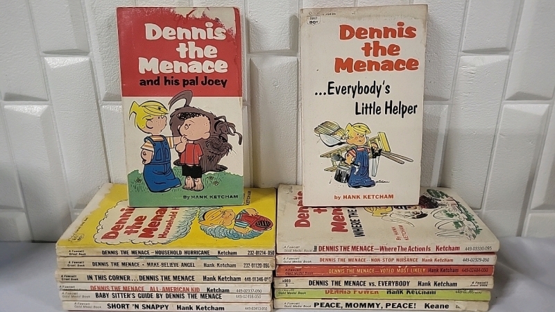 14 Vintage Dennis the Menace Digest Size Books