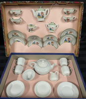 2 China Toy Tea Sets