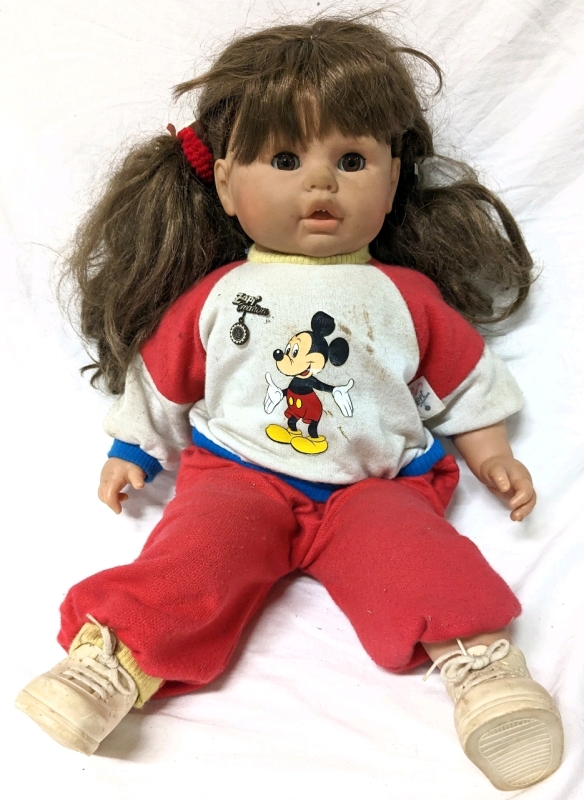Vintage 24" Tall ZAPF CREATIONS Doll (Mickey Mouse Jogging Suit)