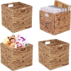 JGJCYO9 Storage Baskets Wicker Cube Baskets , Set of 4 pcs . New in box