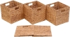 JGJCYO9 Storage Baskets Wicker Cube Baskets , Set of 4 pcs . New in box - 3