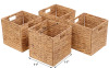 JGJCYO9 Storage Baskets Wicker Cube Baskets , Set of 4 pcs . New in box - 4