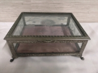 Beautiful Vintage Glass Jewellery Box