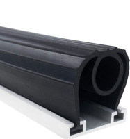 Bowsen garage door bottom seals with aluminum tracks retainer model: seal track - 16ft