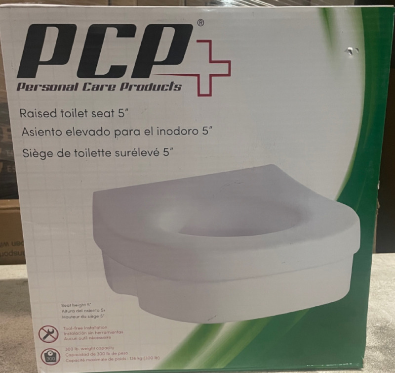PCP Raised Toilet seat 5&rdquo;
