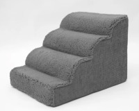4 Step Pet Stairs With Additional And Removable Fifth Step For Large Dog Or Cat