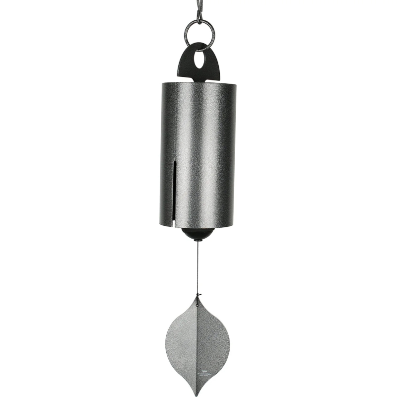 NEW Heroic Windbell Large Antique Silver Overall Length 40&rdquo; Diameter 6&rdquo;