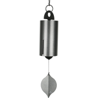 NEW Heroic Windbell Large Antique Silver Overall Length 40&rdquo; Diameter 6&rdquo;