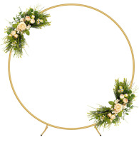 NEW YALLOVE Party Supplies Round Balloon Arch Stand color Gold