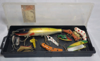 Vintage Fishing Lures , Some Wooden Lures . 12 Lures