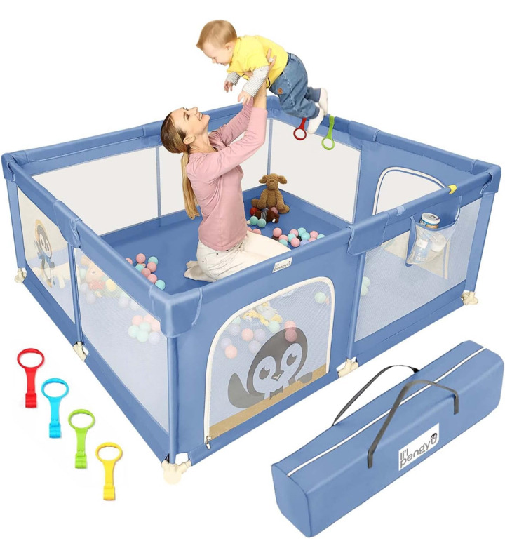 NEW li'l pengyu baby playpen model: PTC-180L Blue Penguin