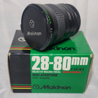 Makinon 28-80mm F:3.5/4.5 Macro Focusing Zoom Camera Lens in Box