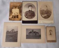 Vintage Postcard , Photos & Photo Prints . Two Photos of Possibly Indian Head , Sask.
