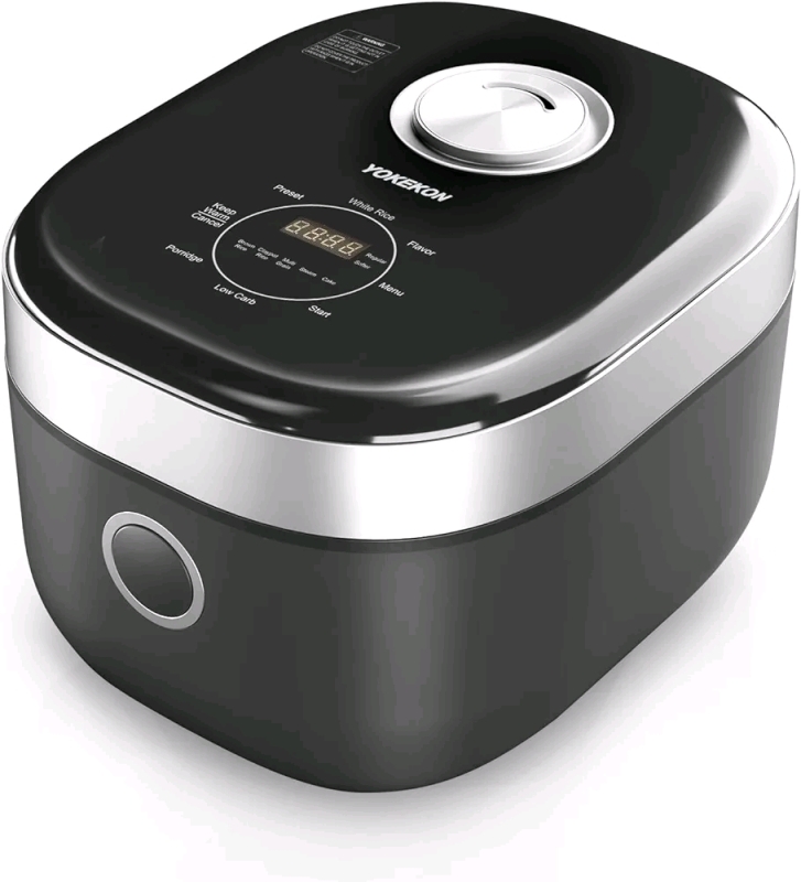 Yokekon Rice Cooker Large 8 Cup, Stainless Steel Inner Pot Steamer - New