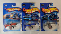Hot Wheels 2004 First Edition 76/100 " Madd Propz " Planes . All Three 2004 Variations