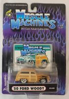 Muscle Machines " '50 Ford Woody " Diecast Car in Sealed Package