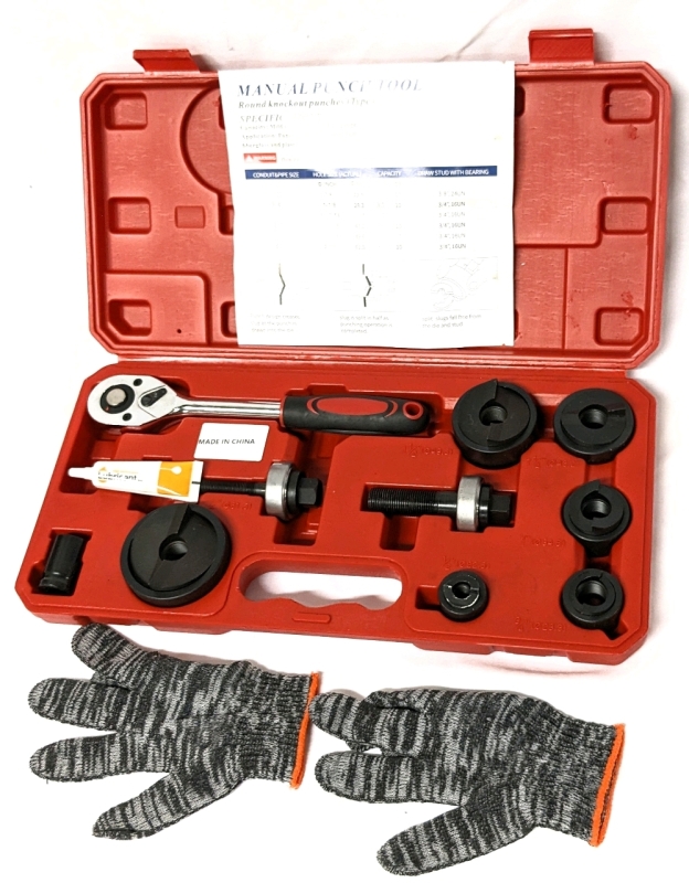 Manual Punch Tool Kit Round Knockout Punches (Type C)