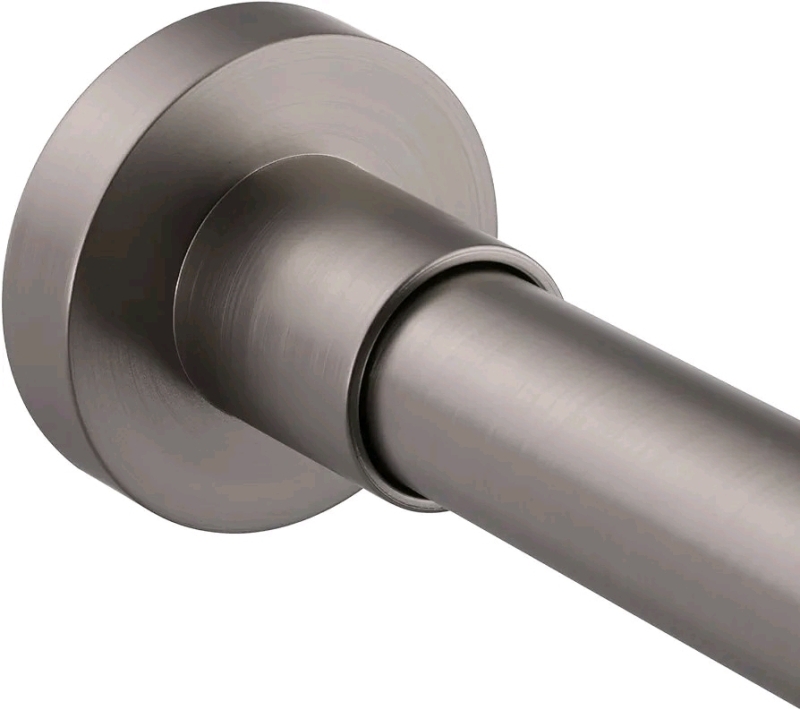 Enovowant Shower curtain Rod 68cm - 106cm / 27in - 42in Brushed Nickel Diameter 1"