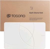 TOSORO Stone Bath Mat, Diatomaceous Earth Non-Slip Stone Shower Mat 23.5"L x 15"W