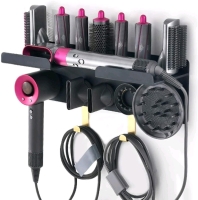 Wall Mount Holder Adhesive for Dyson Airwrap Styler, Hair Dryers, Curlers & Attachments