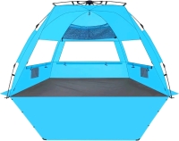 KO-ON Pop Up Beach Tent for 4-5 Person, Easy Setup and Portable Beach Shade Sun Shelter Canopy 99 x 55 x 55