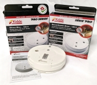 3 KIDDE Direct Wire-120V Smoke Alarm with Hush Button and Battery Backup i2040ACA