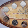 1999 Canadian Millennium Quarter Coin Set in Coin Holder , Uncirculated - 2