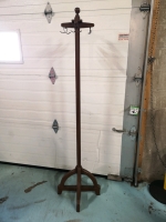 Vintage Wooden Hall Stand 71"
