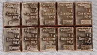 Valcambi Fine Silver Ten (10) Gram Bar , Can Be Split into 10 One Gram Bars
