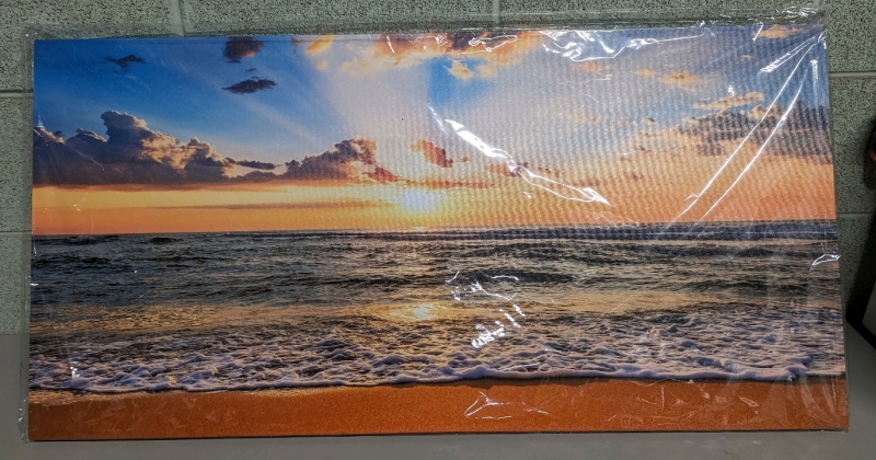 Beach Print on Canvas. No Frame