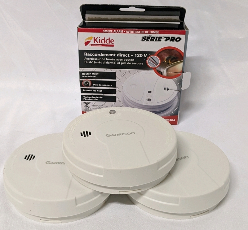 4 KIDDE Direct Wire-120V Smoke Alarm with Hush Button and Battery Backup i2040ACA