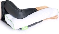Sleep Yoga Knee Pillow for Back Sleepers & Side Sleepers - Ergonomically Designed Down Alternative 26x13x3