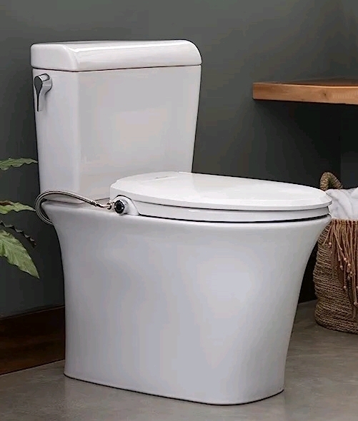 New BRONDELL SWASH EcoSeat Non-Electric Bidet Toilet Seat: Ambient Temperature S101-EW Elongated White