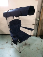 Docusvect Foldable Camping Chair with Shade Canopy - Support 330 LBS