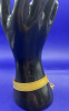 Golden wide Mesh Bracelet with Tassel - 2
