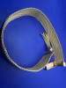 Golden wide Mesh Bracelet with Tassel - 4